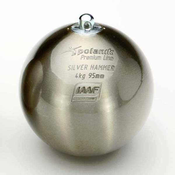 Hopeinen moukari yleisurheiluvasara, 4 kg IAAF ruostumaton teräs Hopeinen moukari yleisurheiluvasara, 4 kg IAAF ruostumaton teräs