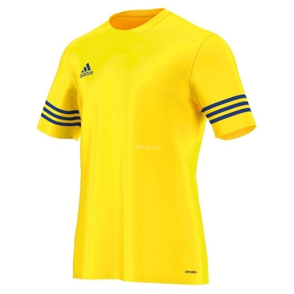 Adidas Entrada T-paita, F50489, koko 2XL, väri keltainen-sininen. Adidas Entrada T-paita, F50489, koko 2XL, väri keltainen-sininen.