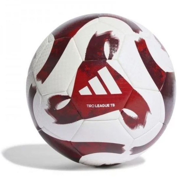 Adidas Tiro League TB jalkapallo, koko 5, viininpunainen-valkoinen väri. Adidas Tiro League TB jalkapallo, koko 5, viininpunainen-valkoinen väri.