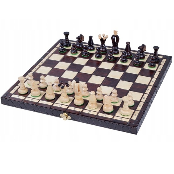 Puinen kuninkaallinen shakki, keskikokoinen - Sunrise Chess & Games