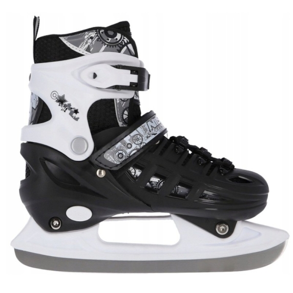 A-l inline-luistimet, Nils Extreme 4-in-1, NH10905, koko (M) 35-38, väri mustavalkoinen. A-l inline-luistimet, Nils Extreme 4-in-1, NH10905, koko (M) 35-38, väri mustavalkoinen.