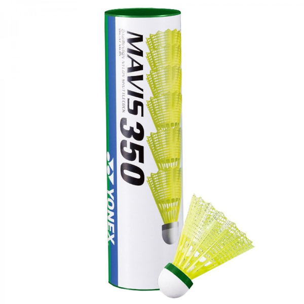Yonex Mavis 350 sulkapallosukkula vapaa, nailon, keltainen Yonex Mavis 350 sulkapallosukkula vapaa, nailon, keltainen