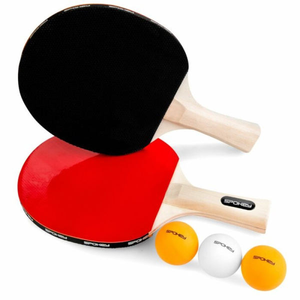 Zestaw do tenisa stołowego Spokey Roll Joy 2 rakietki + rollnet + 3 piłeczki Zestaw do tenisa stołowego Spokey Roll Joy 2 rakietki + rollnet + 3 piłeczki
