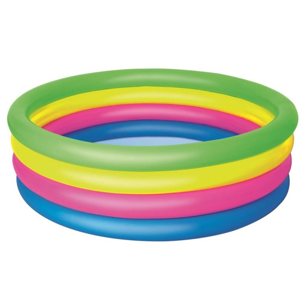 Tęczowy basen dmuchany 157 x 46 cm Bestway 51117 Tęczowy basen dmuchany 157 x 46 cm Bestway 51117