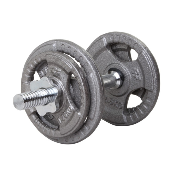 Beltor PF Line Hantla żeliwna - Cast Iiron Dumbbell szara-hammertone 10kg / 28mm Beltor PF Line Hantla żeliwna - Cast Iiron Dumbbell szara-hammertone 10kg / 28mm