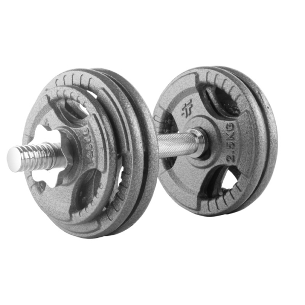 Beltor PF Line Hantla żeliwna - Cast Iiron Dumbbell szara-hammertone 15kg / 28mm Beltor PF Line Hantla żeliwna - Cast Iiron Dumbbell szara-hammertone 15kg / 28mm