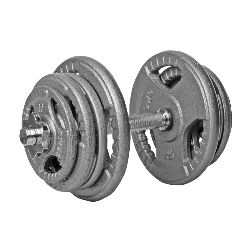 Beltor PF Line Hantla żeliwna - Cast Iiron Dumbbell szara-hammertone 25kg / 28mm
