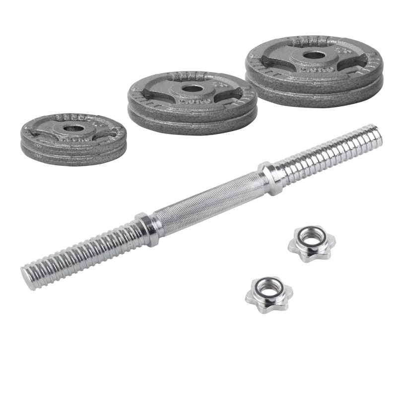 Beltor PF Line Hantla żeliwna - Cast Iiron Dumbbell szara-hammertone 20kg / 28mm