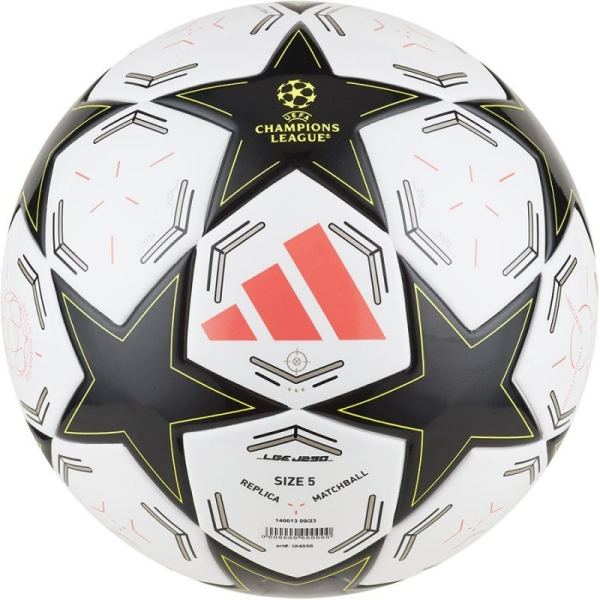 Piłka nożna Adidas UCL League, rozmiar 4, kolor czarno-biały Piłka nożna Adidas UCL League, rozmiar 4, kolor czarno-biały