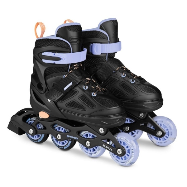 Spokey inline-luistimet, 4 in 1, Quattro 943428, väri violetti