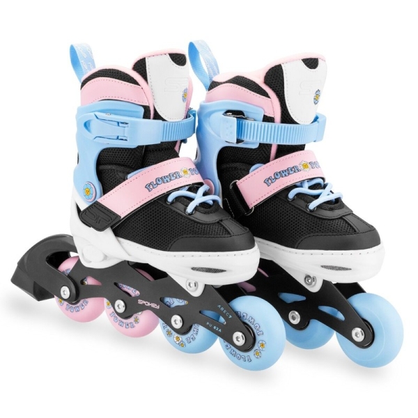 Spokey inline-luistimet, 4 in 1, Quattro 942544, väri pinkki