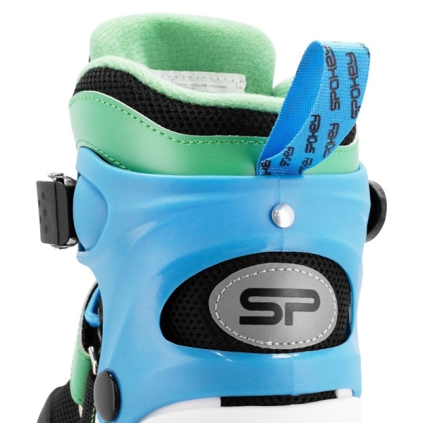 Spokey inline-luistimet, 4 in 1, Quattro 942276, vihreä väri.