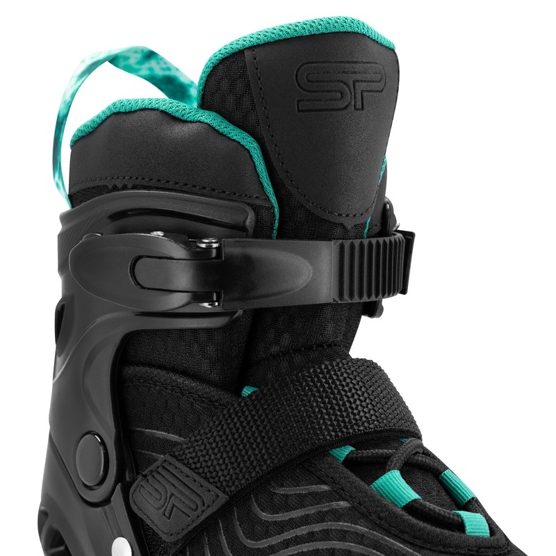 Spokey inline-luistimet, 4 in 1, Quattro 943453, koko 35-38, väri turkoosi.