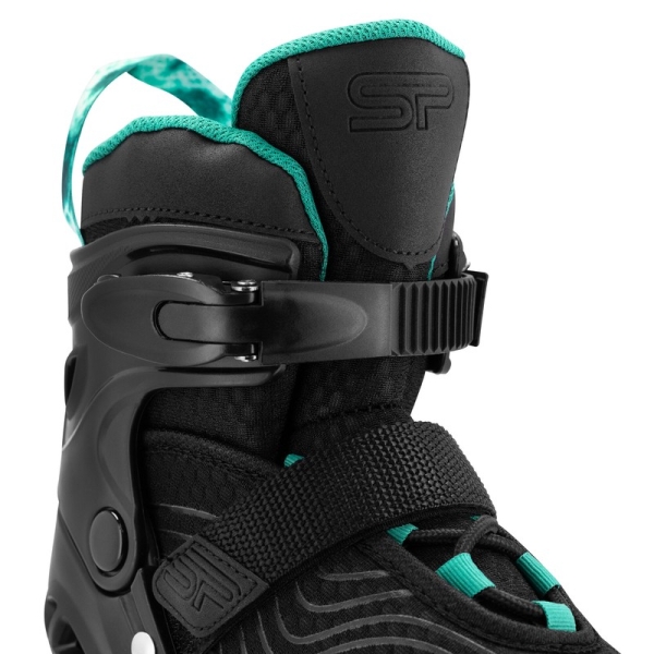 Spokey inline-luistimet, 4 in 1, Quattro 943453, koko 35-38, väri turkoosi.