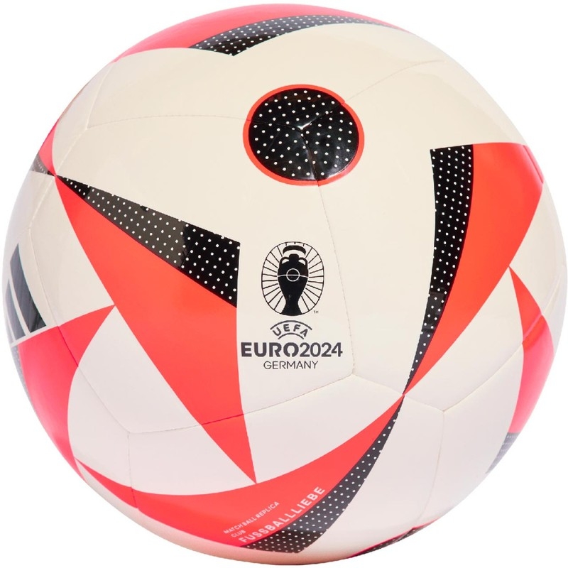 Adidas Euro24 jalkapallo, koko 4, väri valkoinen/punainen/musta.