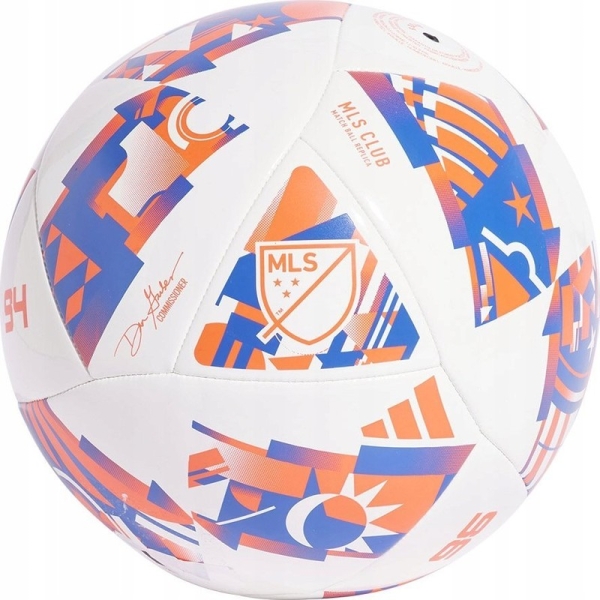 Adidas MLS Club jalkapallo, koko 5, väri valkoinen-sininen-oranssi