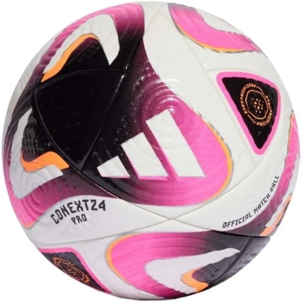 Adidas Conext24 League jalkapallo, koko 5, väri valkoinen/musta/vaaleanpunainen.