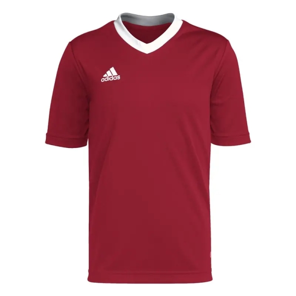 Adidas Entrada T-paita, 22JSY, väri punainen.