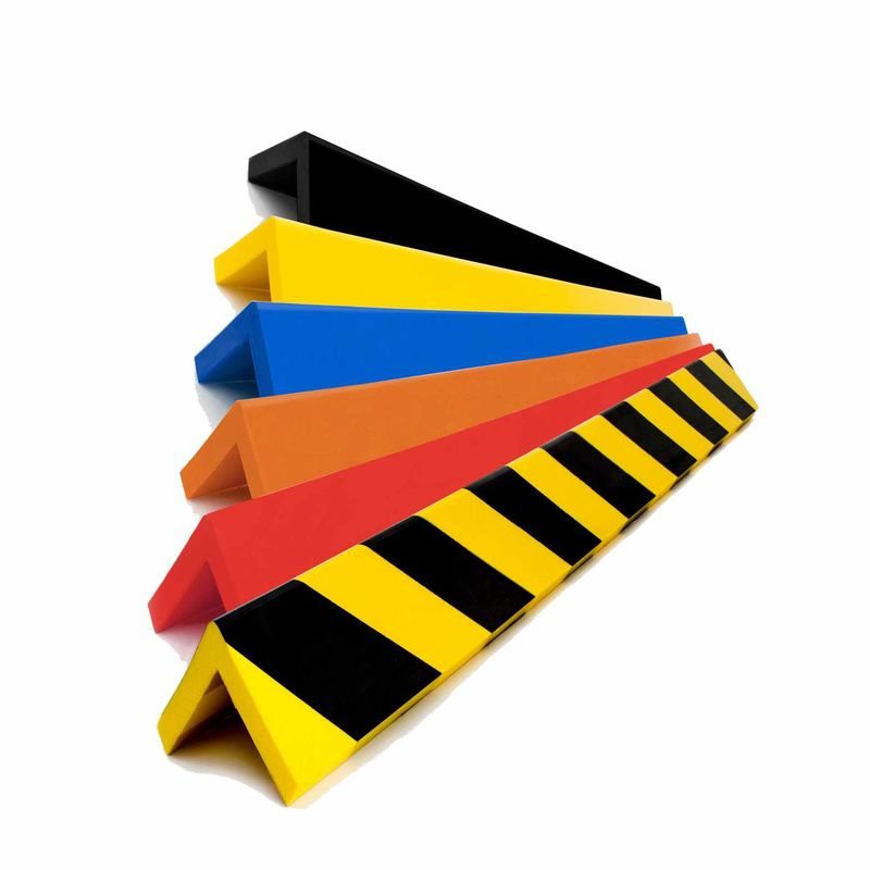 Kulmien suojapuskuri. Muoto L. Mitat 1000mm, 80x80mm.