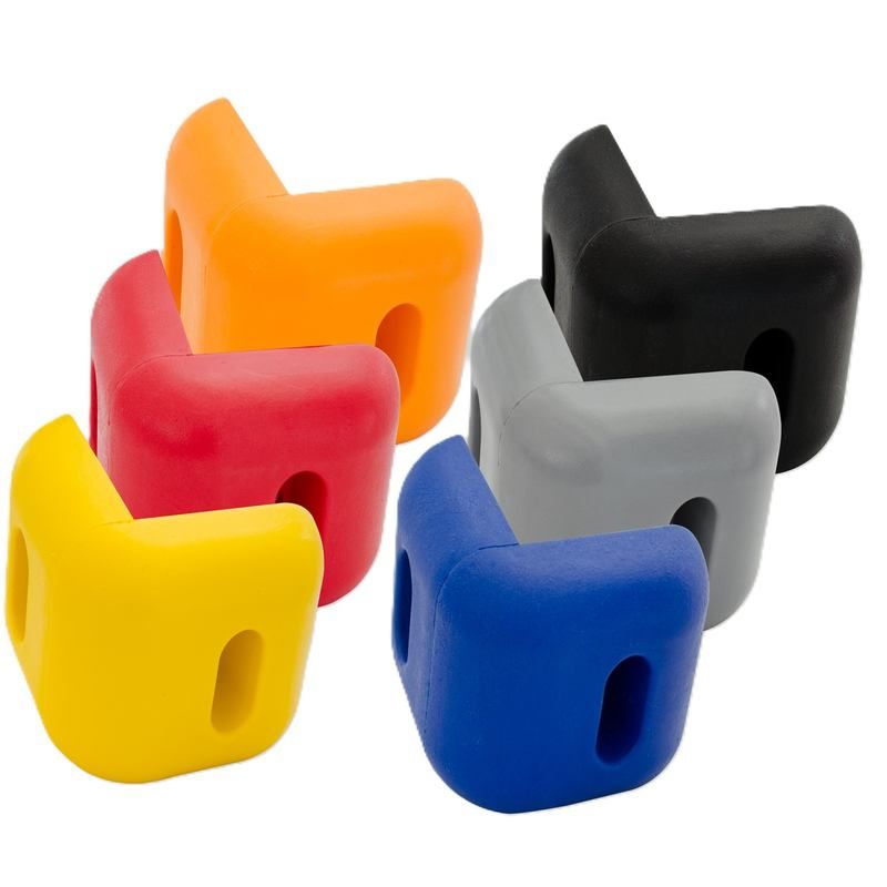 Järjestelmäliitin seinäsuojanauhoja, kulmaa, ulkoista EWS:ää varten. Mitat 40/100x100mm