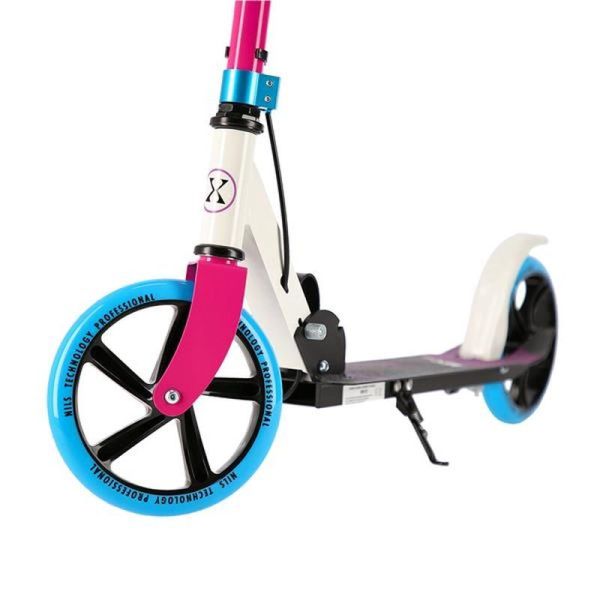 HM0107 skootteri, NILS EXTREME, valkoinen ja pinkki väri