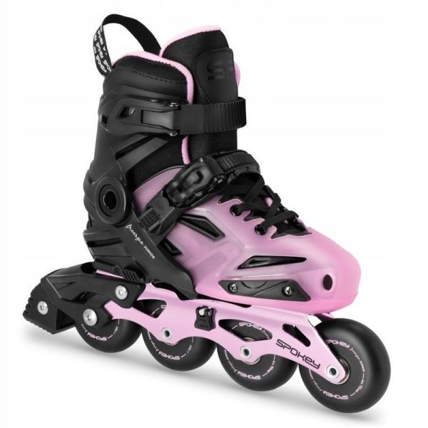 Spokey inline-luistimet, Freespo Junior 944626, väri vaaleanpunainen. Spokey inline-luistimet, Freespo Junior 944626, väri vaaleanpunainen.