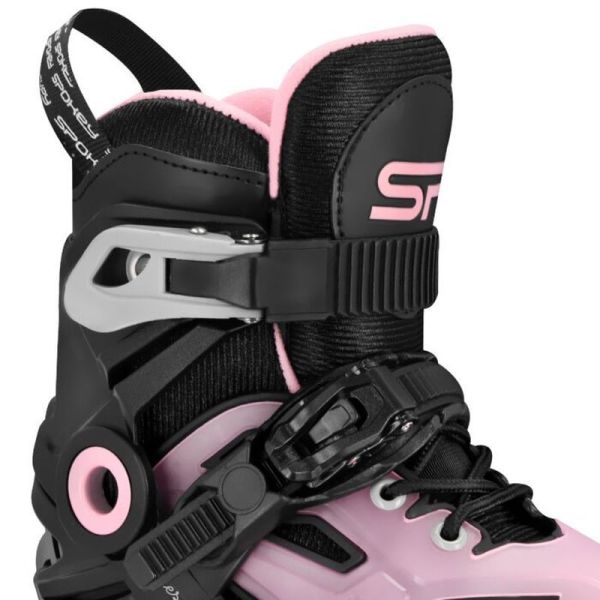 Spokey inline-luistimet, Freespo Junior 944626, väri vaaleanpunainen.