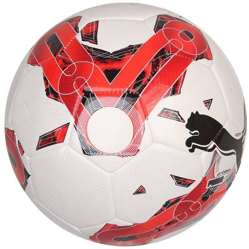 Puma Orbit6 jalkapallo, koko 4, punainen ja valkoinen väri