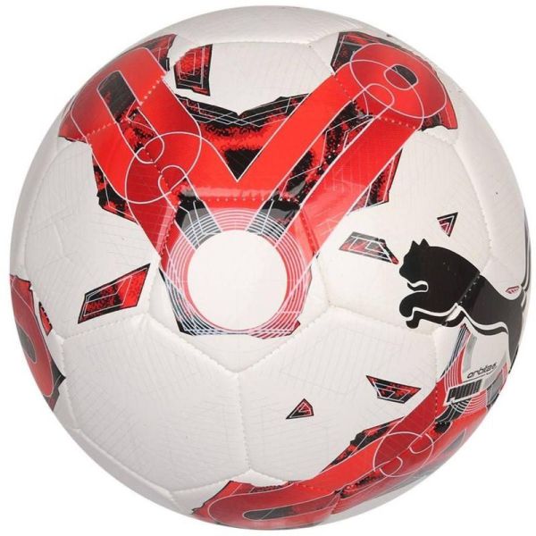 Puma Orbit6 jalkapallo, koko 4, punainen ja valkoinen väri