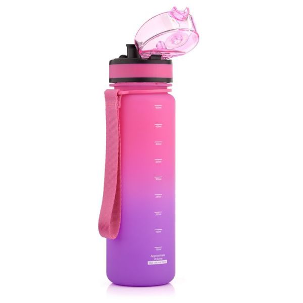 Meteor urheilupullo 500 ml vaaleanpunainen/violetti Meteor urheilupullo 500 ml vaaleanpunainen/violetti