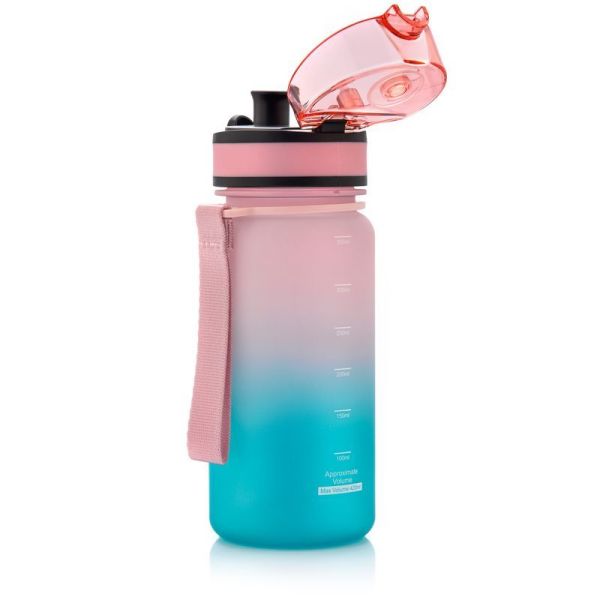 Meteor urheilupullo 350 ml vaaleanpunainen/turkoosi