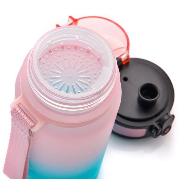 Meteor urheilupullo 350 ml vaaleanpunainen/turkoosi