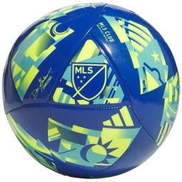 Adidas MLS Club jalkapallo, koko 5, laivastonsininen ja keltainen väri.
