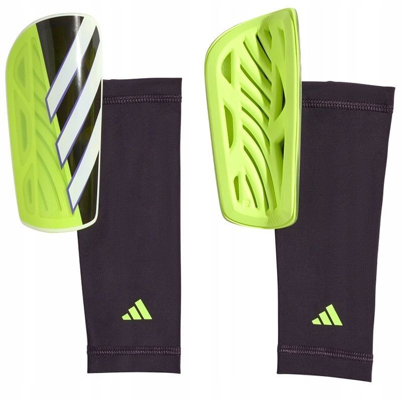 Adidas Tiro SG LGE jalkapallosuojat, kelta-musta-violetti, kelta-musta-violetti