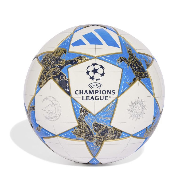 Adidas UCL League J350 jalkapallo, koko 4, väri valkoinen-sininen-kultainen