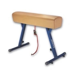 Koń gimnastyczny bez łęków, skóra naturalna