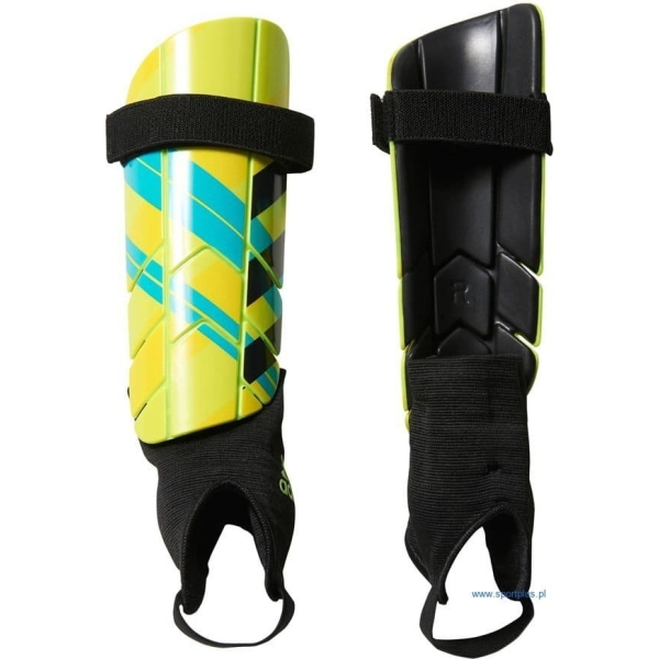 Ochraniacz piłkarski Adidas Ghost Reflex, kolor żółto-niebieskie (rozmiar XL) Ochraniacz piłkarski Adidas Ghost Reflex, kolor żółto-niebieskie (rozmiar XL)